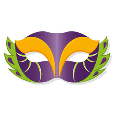Isolated colored mardi gras mask Vector illustration © DAVIDS