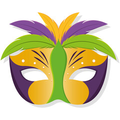 Isolated colored mardi gras mask Vector illustration © DAVIDS
