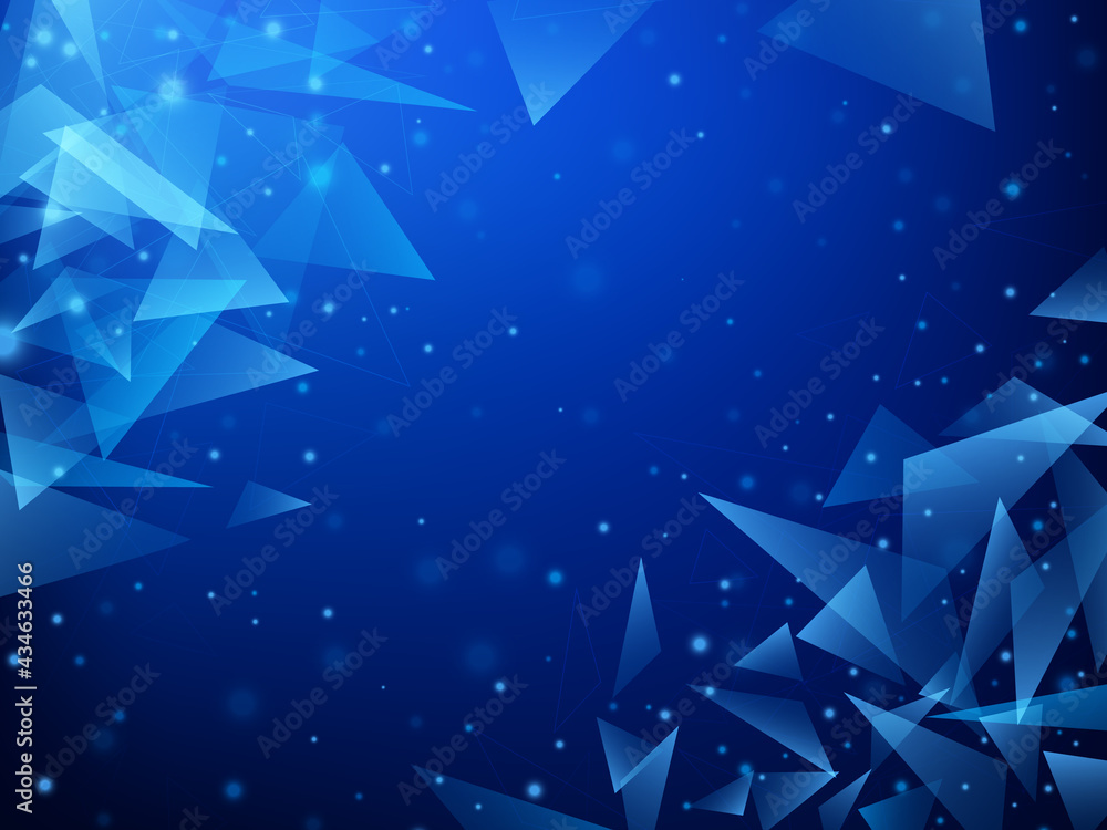 Poster shards of broken glass. abstract explosion. vector illustration