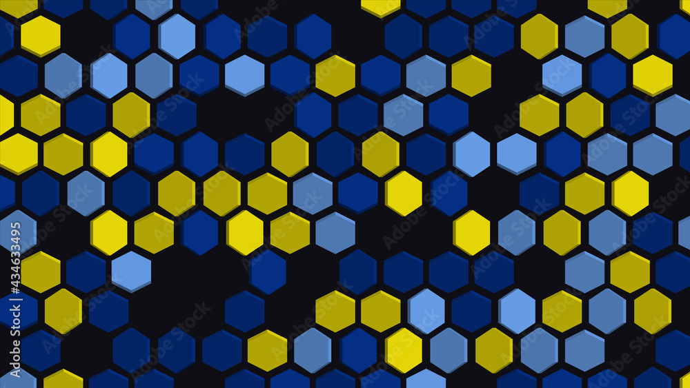 Aufkleber abstract background with hexagons. geometric pattern. vector illustration