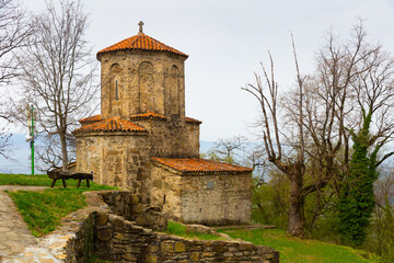 Fototapeta na wymiar Georgia, Kakheti Area, Nekresi, Nekresi Monastery, exterior