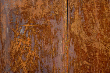 View on a rusty door