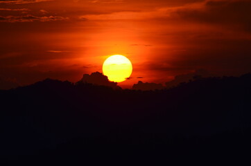 atardecer rojo