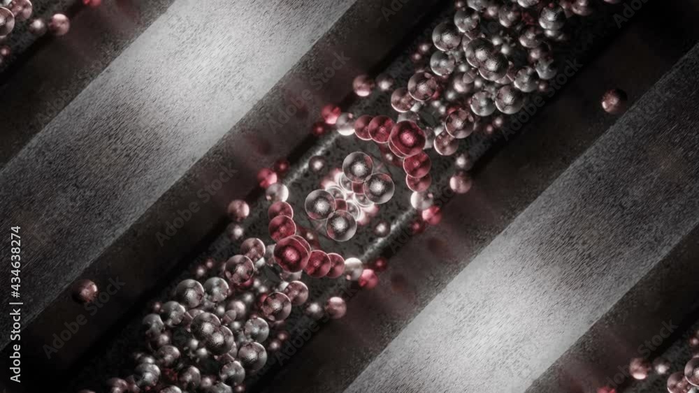 Poster abstract moving fantastic kaleidoscope patterns and ornaments. looped animation. 3d render