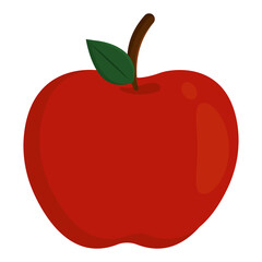 Isolated apple icon Healthy food Vector illustration