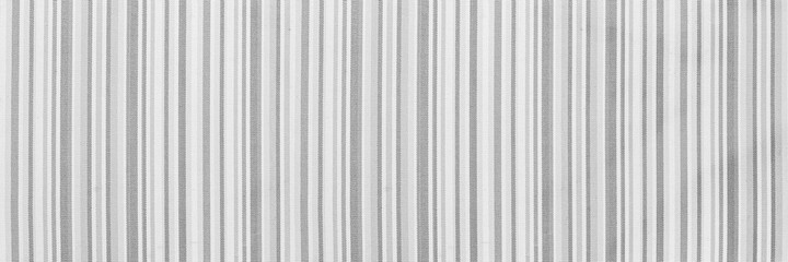 Obraz premium Panorama of White cotton fabric with stripes pattern and background seamless