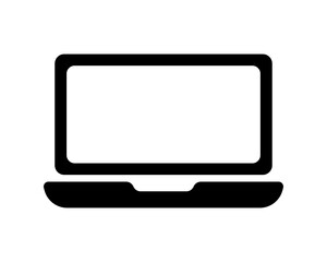laptop silhouette icon