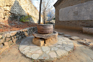 Rock Luqiao in an ancient village, North China