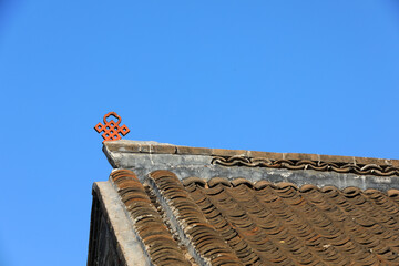 Ancient ridge architecture landscape, North China