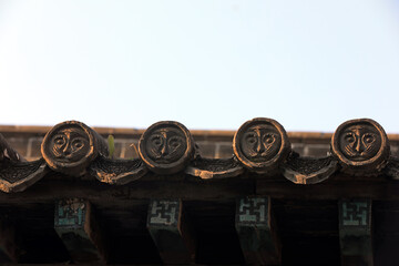 Ancient architecture, eaves, architectural landscape, North China