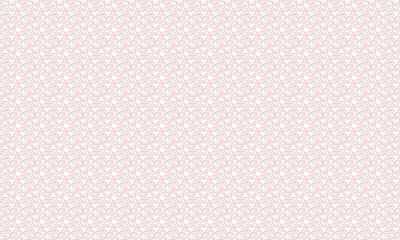 Fondo de corazones delineados rojos