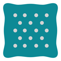 icon biscuit using flat style and blue color dominate