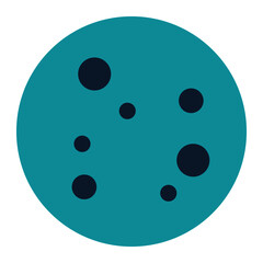 icon cookie using flat style and blue color dominate