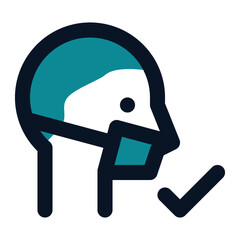 icon mask using filled line style and blue color