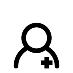 icon patient using line style