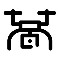 icon drone using line style