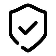 icon shield good for protection using line style