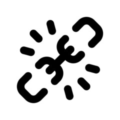 icon broken link using line style