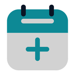 Obraz premium icon add event using flat style and blue color dominate