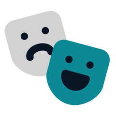 icon culture using flat style and blue color dominate