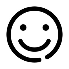icon happy using line style