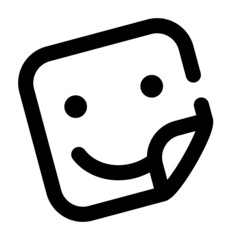 icon sticker social using line style