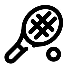 Obraz premium icon tennis using line style