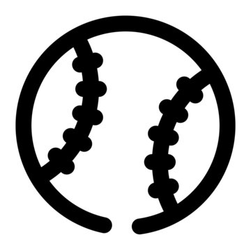 Icon Baseball Using Line Style