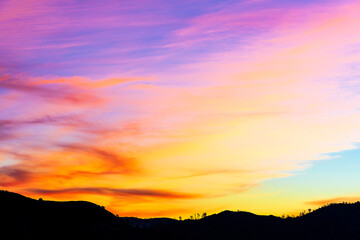 Fototapeta na wymiar Sunrise, Sunset, horizon, colorful
