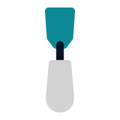 icon chisel using flat style and blue color dominate
