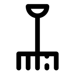 icon rake using line style