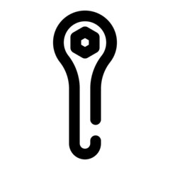 icon socket wrench using line style