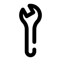 Obraz premium icon wrench using line style
