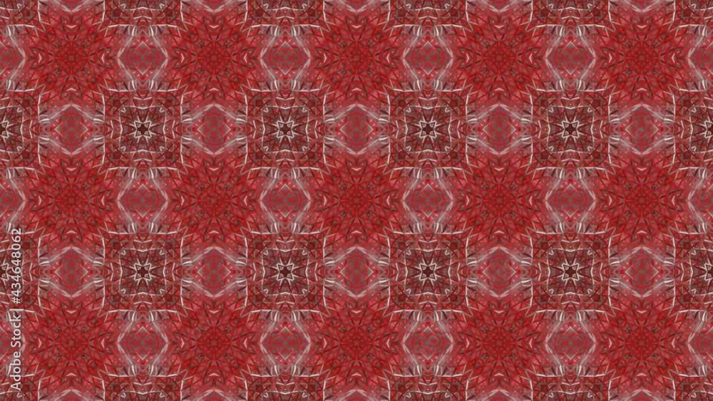 Poster moving neon glowing three-dimensional kaleidoscope patterns and ornaments. looped animation. 3d rend