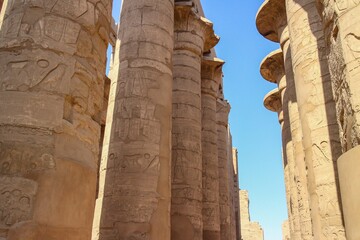エジプト最大の列柱室【カルナック神殿】 Columns of the Karnak Temple, Egypt