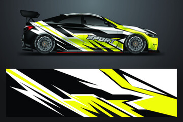 Car wrap designs vector background for vehicle