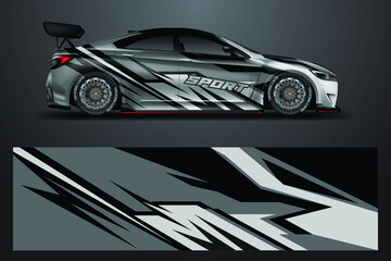 Fototapeta na wymiar Car wrap designs vector background for vehicle