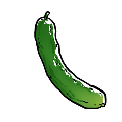 Simple and realistic cucumber material