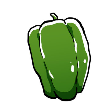 Simple and realistic bell pepper material