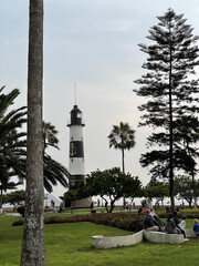 Obraz premium lighthouse in a park of Miraflores, Lima, Perú.