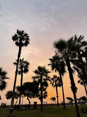 Malecon of miraflores park in Lima, Perú.