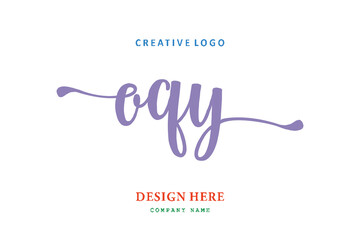 OQY lettering logo is simple, easy to understand and authoritative