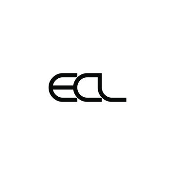 ecl letter original monogram logo design
