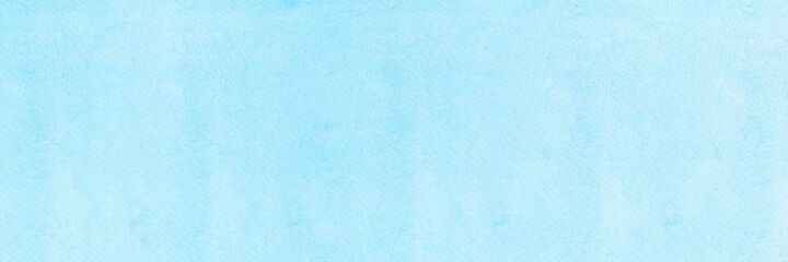 Blue watercolor background, Sky in watercolour painting soft textured on wet white paper background, Abstract blue watercolor illustration banner, wallpaper