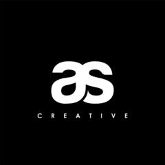 AS Letter Initial Logo Design Template Vector Illustration