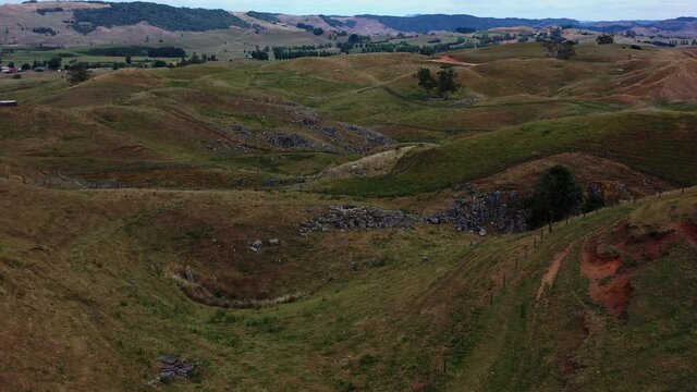 Rocky Farm Land Scape Waikato New Zealand
