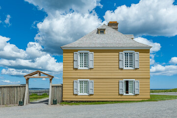 Wooden Historical Building in the Fortress of Louisbourg