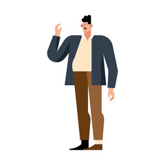 businessman with mustache