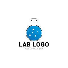 Lab logo icon vector template.