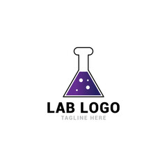 Lab logo icon vector template.
